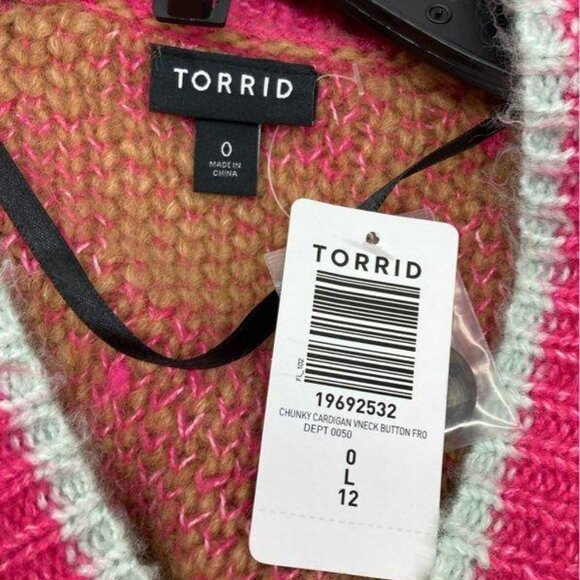 Chunky V-Neck Button Front Cardigan Sweater - Picture 6 of 8